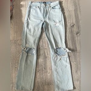 BDG light blue bootcut ripped jeans